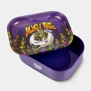 Scatola di Mettallo con Vassoio per Rollare 'Alien OG'