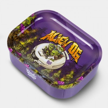 Scatola di Mettallo con Vassoio per Rollare 'Alien OG'