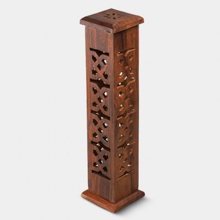 Torre di legno per bastoncini e coni di incenso – Growbarato