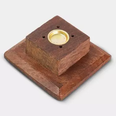 Torre di legno per bastoncini e coni di incenso – Growbarato