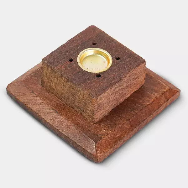 Torre di legno per bastoncini e coni di incenso – Growbarato