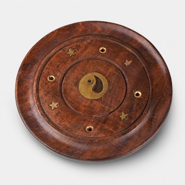 Piattino di legno per incenso