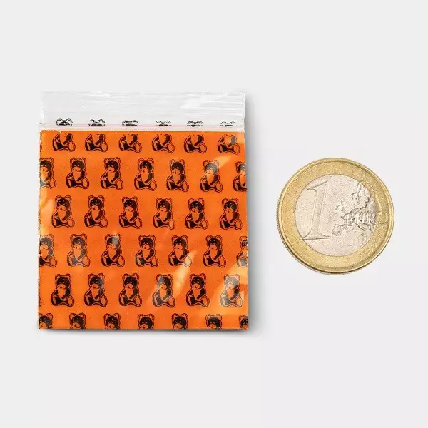 Busta Zip 50x50mm Teddybear - GB The Green Brand