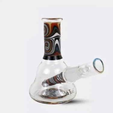 Bong mini di vetro Black Leaf 11cm