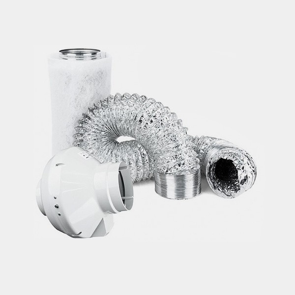 Visualizzazione kit di ventilazione per coltivazioni indoor