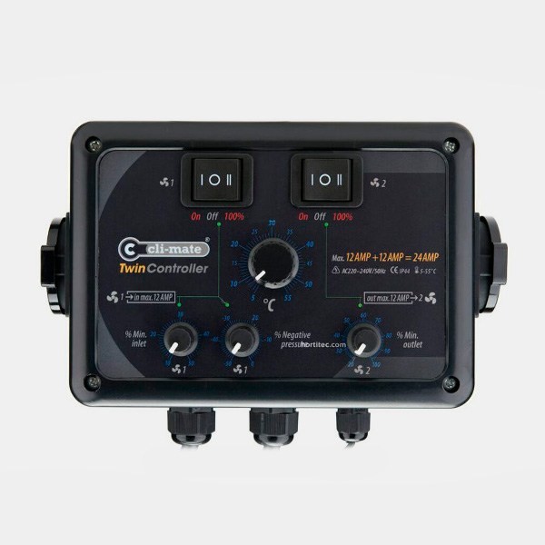 Visualizzazione Twin Controller Cli-Mate per la temperatura