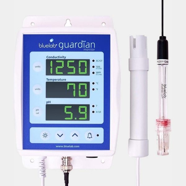 Visualizzazione Monitor Bluelab Guardian Misuratore pH e EC