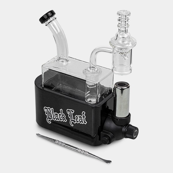 Visualizzazione Bong Travel Rig con Soplete Black Leaf - GB The Green Brand