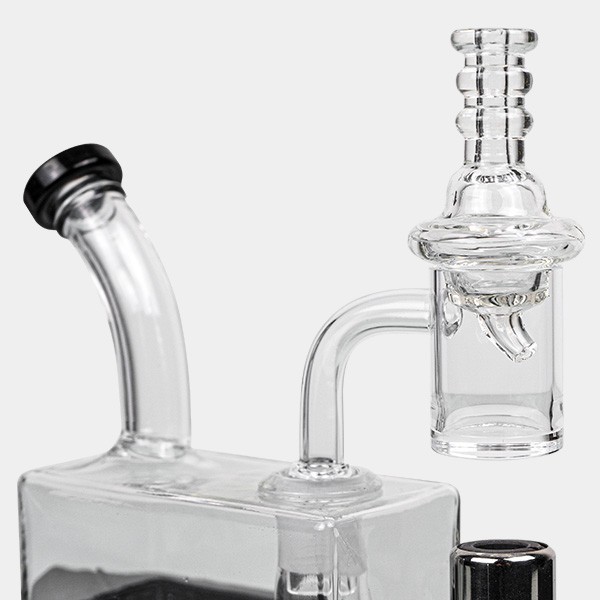 Bong Travel Rig con Soplete Black Leaf - GB The Green Brand
