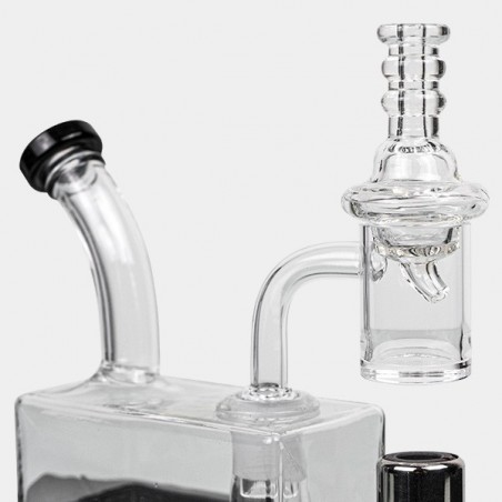 Bong Travel Rig con Soplete Black Leaf - GB The Green Brand