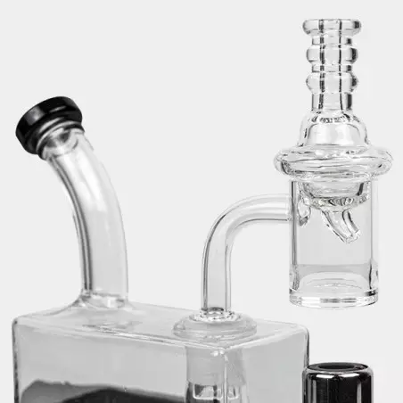 Bong Travel Rig con Soplete Black Leaf - GB The Green Brand