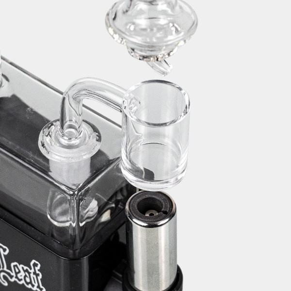 Bong Travel Rig con Soplete Black Leaf - GB The Green Brand
