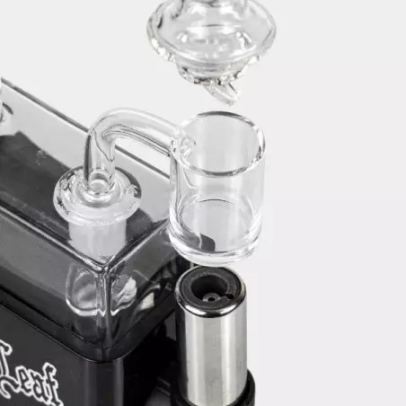 Bong Travel Rig con Soplete Black Leaf - GB The Green Brand