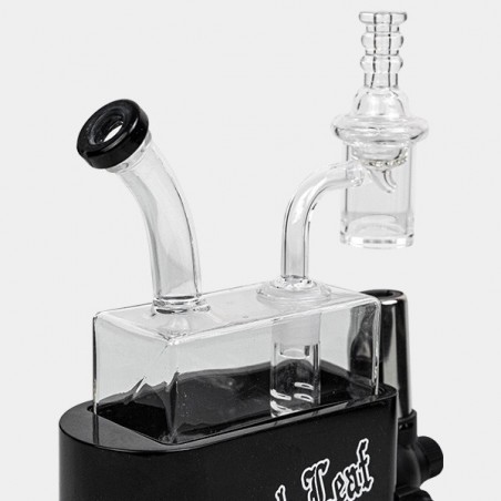 Bong Travel Rig con Soplete Black Leaf - GB The Green Brand