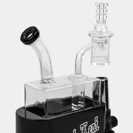 Bong Travel Rig con Soplete Black Leaf - GB The Green Brand