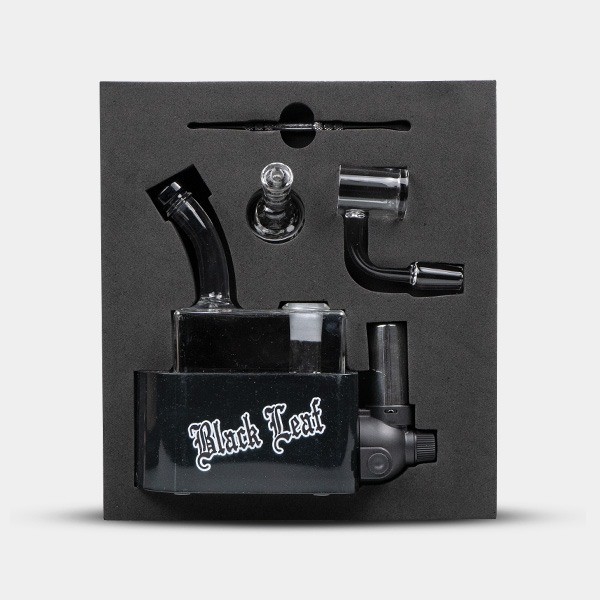 Bong Travel Rig con Soplete Black Leaf - GB The Green Brand