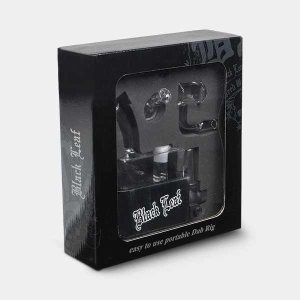 Bong Travel Rig con Soplete Black Leaf - GB The Green Brand