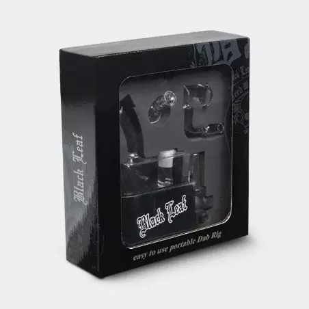 Bong Travel Rig con Soplete Black Leaf - GB The Green Brand