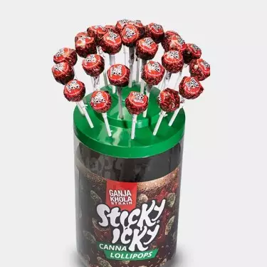 Lecca Lecca di Cannabis Sticky Icky