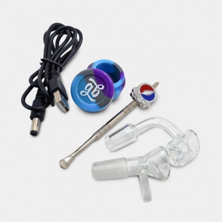 Plasma Bong Black Leaf per erba e concentrati