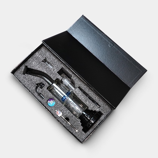 Plasma Bong Black Leaf per erba e concentrati