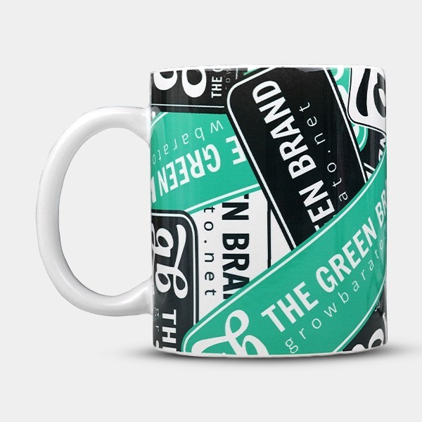 Tazza di Porcellana 350 ml con logo GB The Green Brand