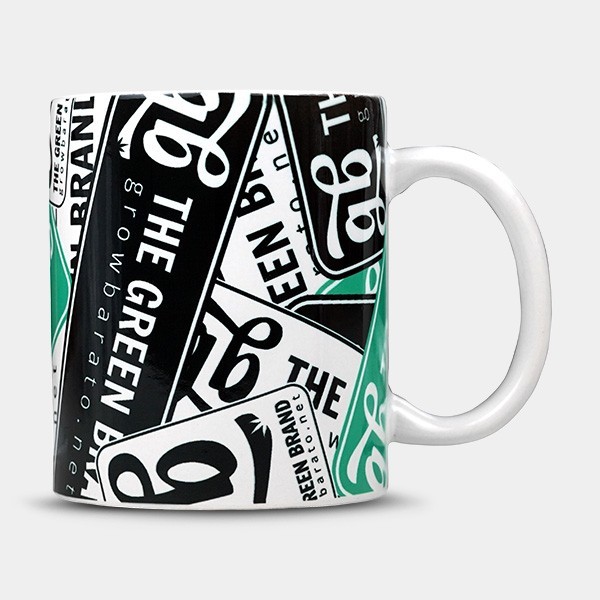 Tazza di Porcellana 350 ml con logo GB The Green Brand