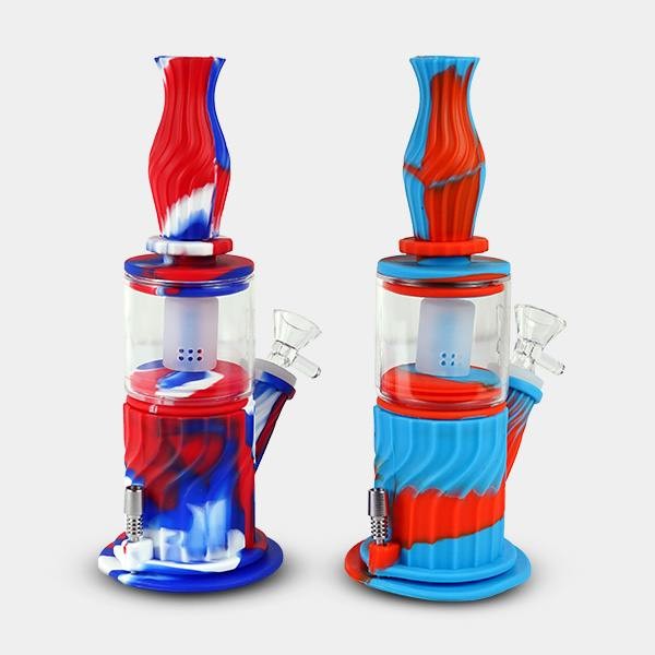 Visualizzazione Bong Collettore di Nettare in Silicone - GB The Green Brand