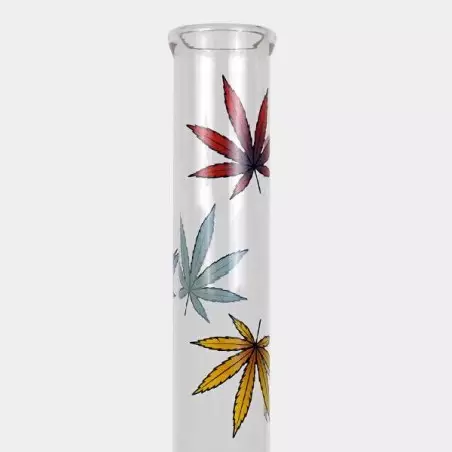 Bong di vetro Multi Leaf Glass 40 cm - GB The Green Brand