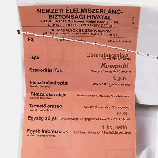 Compra Semi Kompolti GB canapa industriale - The Green Brand