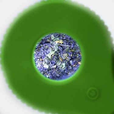 Contenitore espositore lente e LED interni.