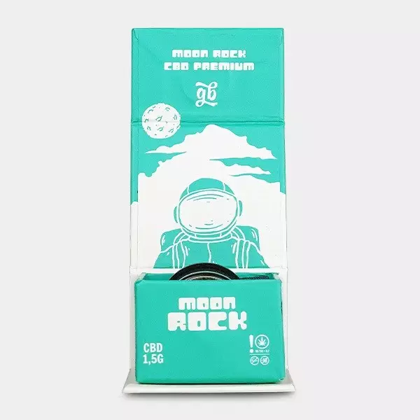 Moon Rock CBD GB scatola aperta frontale