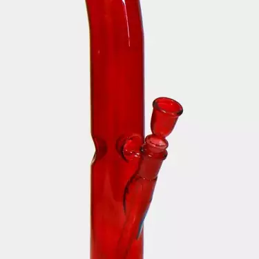 Bong di vetro rosso Ice Bullet 43cm