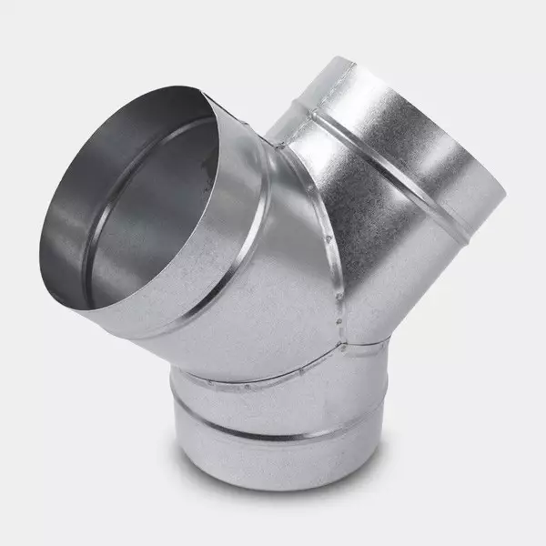 Unione a Y Alluminio per impianti di ventilazione Unione a Y Alluminio per impianti di ventilazione