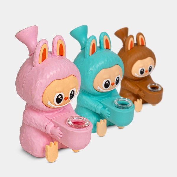 Bong Labubu in silicone in 5 colori diversi - Growbarato