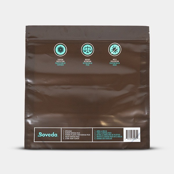 Boveda Fresh Bag 62% 67g retro della busta