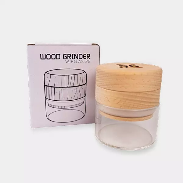 Grinder in legno GB The Green Brand 65 mm Grinder in legno GB 65 mm con scatola