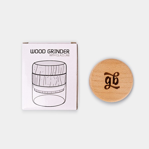 Grinder in legno GB 65 mm foto in alto