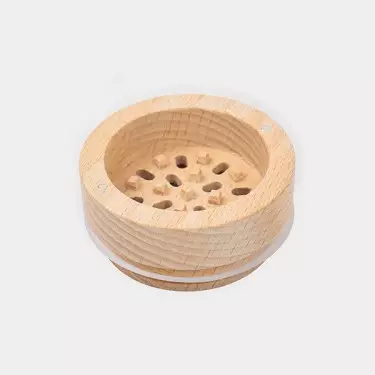 Grinder in legno GB 65 mm foto in alto
