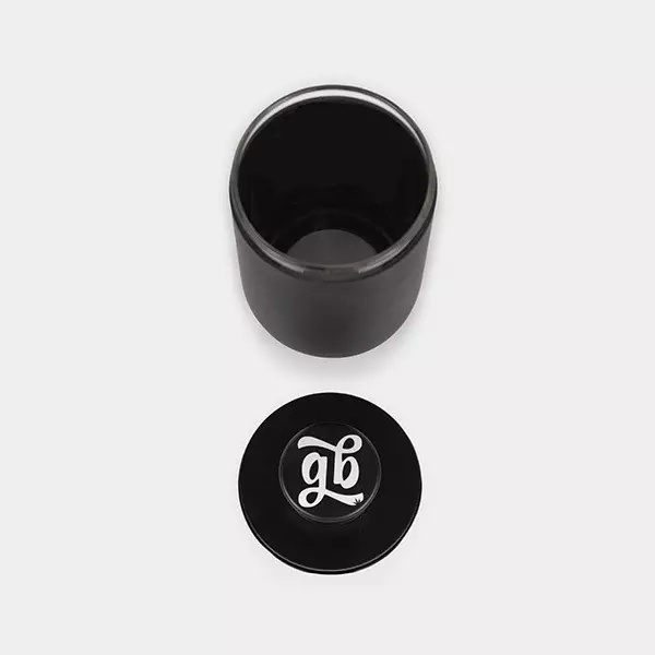 Contenitore ermetico Stash Black Premium 65 mm GB The Green Brand aperto