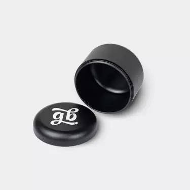 Cannapuck Smell Proof Black Premium 55mm GB The Green Brand aperto
