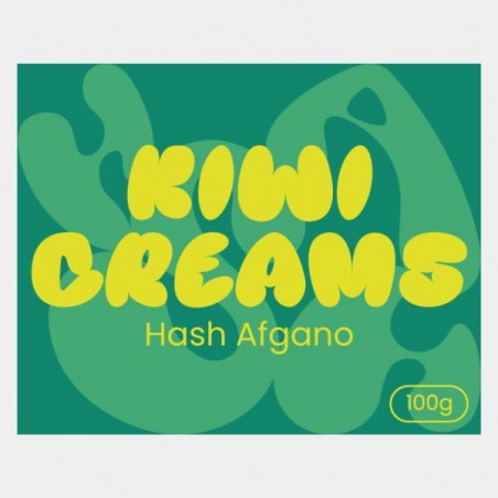 Blocco di hashish Afgano 100 g Kiwi Creams | Aroma cremoso e terroso
