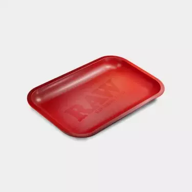 Vassoio in metallo Raw 'Matte Red'