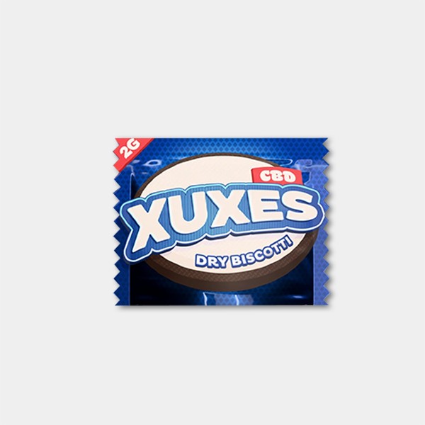 Visualizzazione Hash CBD Xuxes ‘Biscotti’ packaging