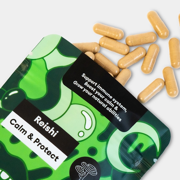 Capsule di Reishi The Tree aperto