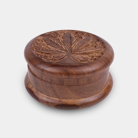 Grinder classico in legno intagliato 50 mm - Grow Barato