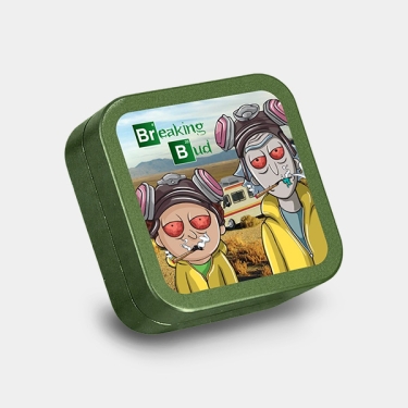 Grinder in alluminio quadrato Breaking Bud