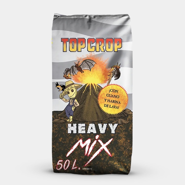 Visualizzazione Top Crop substrato Heavy Mix da 50L - GB The Green Brand