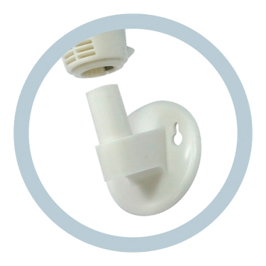 Ventilatore 2 in 1 da parete e a piantana 40 cm supporto a muro
