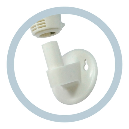 Ventilatore 2 in 1 da parete e a piantana 40 cm supporto a muro